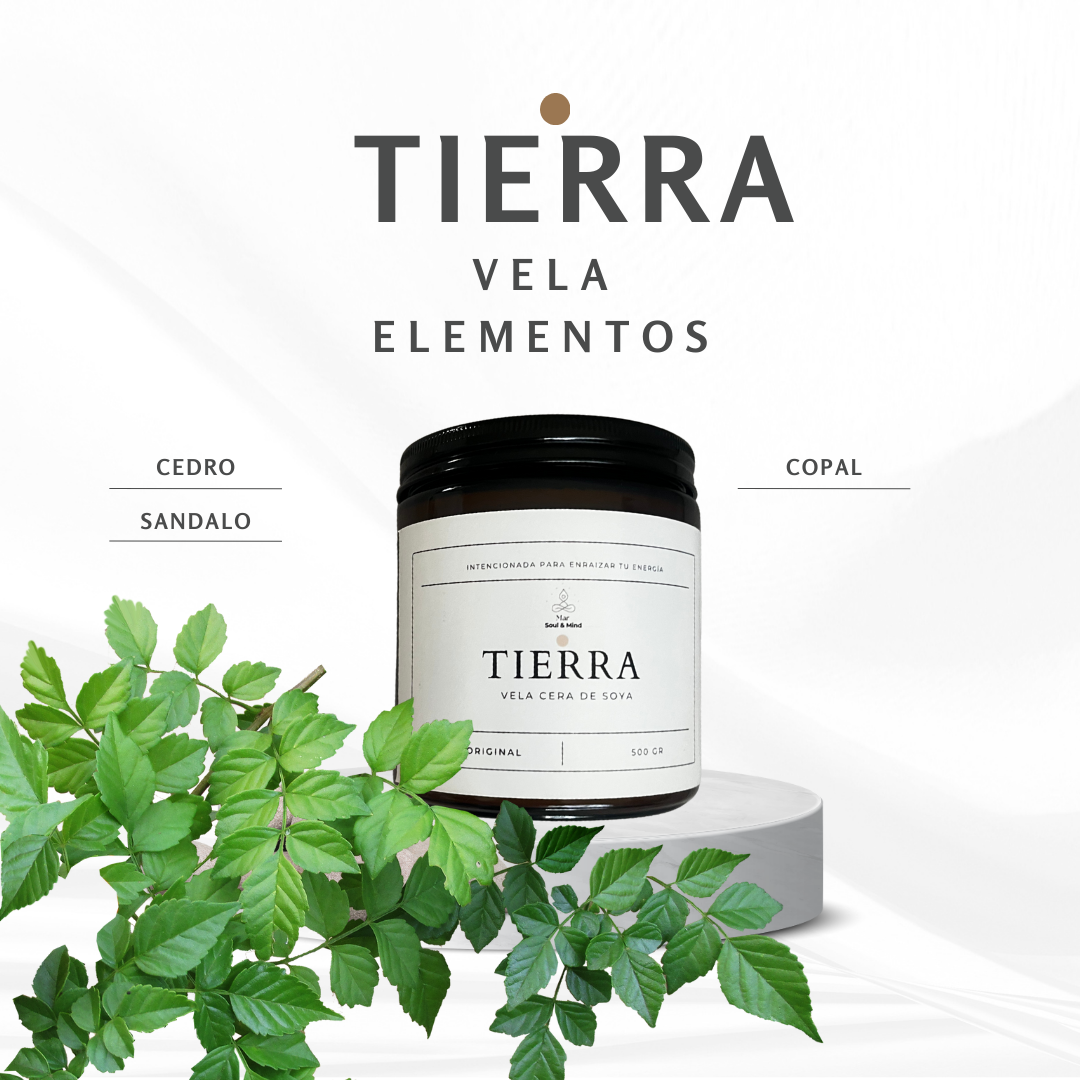 🌿 Vela Elemento Tierra